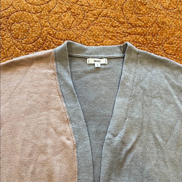 Colorblock Open Front Cardigan - Picture 2 of 6